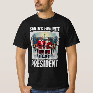 Trumps Lieblingspräsident Funny Santa Trump T-Shirt