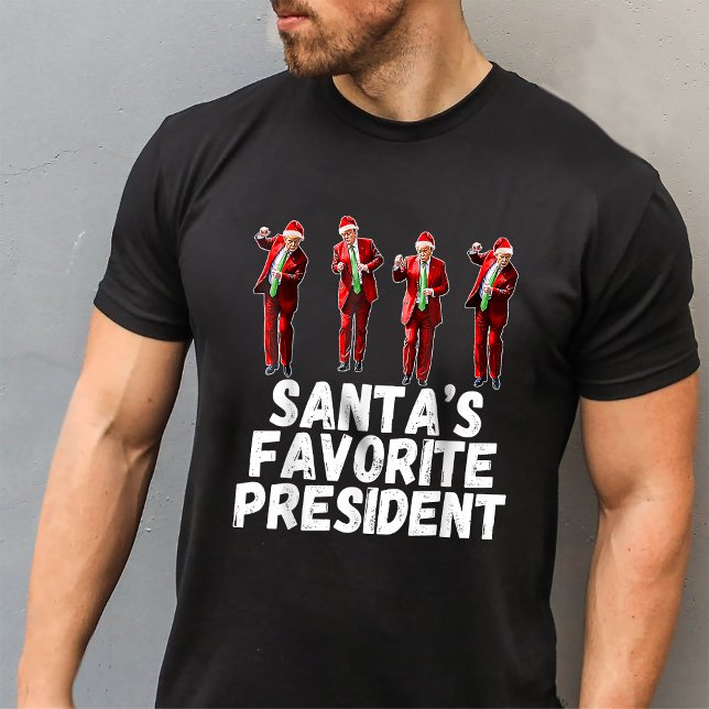 Trumps Lieblingspräsident Trump tanzt Weihnachtsma T-Shirt (Von Creator hochgeladen)