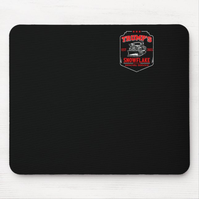 Trumps Schneeblatt-Entfernungsdienst Lustiger Trum Mousepad (Vorne)