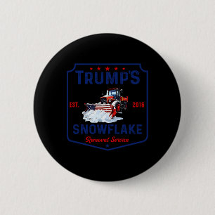 Trumps Snowflake-Entfernungsdienst Funny Trump 202 Button