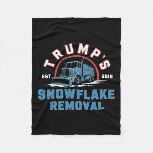 Trumps Snowflake-Entfernungsdienst Funny Trump 202 Fleecedecke