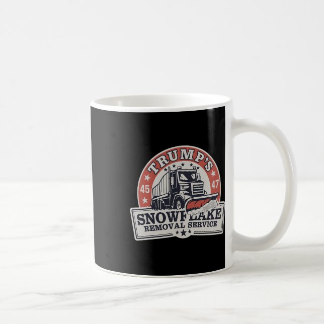 Trumps Snowflake-Entfernungsdienst ist ein Witz fü Kaffeetasse (Rechts)