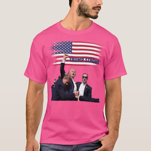 Trumps starke Faust in der Luft T-Shirt (Vorderseite)