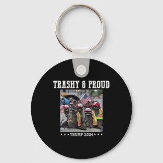 Trumps Supporters Garbyge Raccoon Trashy And Proud Schlüsselanhänger