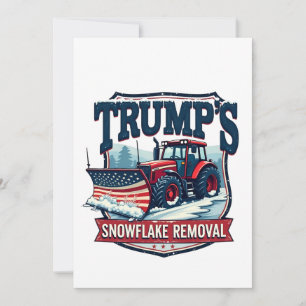 Trumps Tag der Amtseinführung eines Snowflake Rmov Einladung
