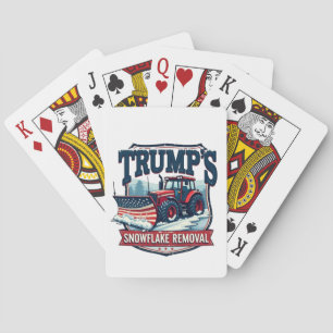 Trumps Tag der Amtseinführung eines Snowflake Rmov Spielkarten