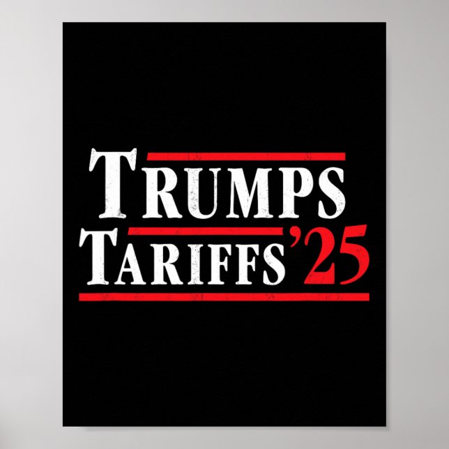 Trumps Tariff's - Trump Trade War  Poster (Vorne)