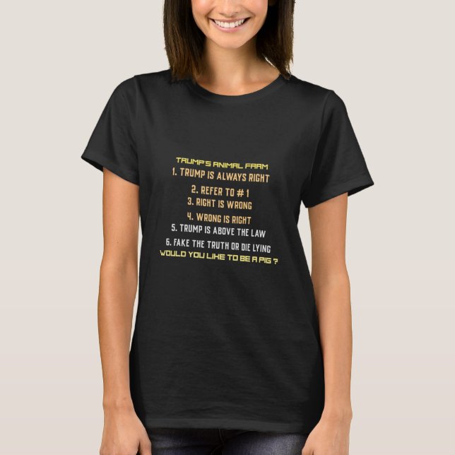Trumps Tierfarm T-Shirt (Vorderseite)