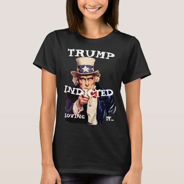 Trumps Totes Party Time Wine Cheese Dinner T-Shirt (Vorderseite)