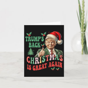 Trumps Zurück-Weihnachten ist wieder großartig Fun Karte