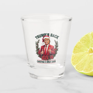 Trumps Zurück Weihnachten ist wieder großartig Wei Schnapsglas