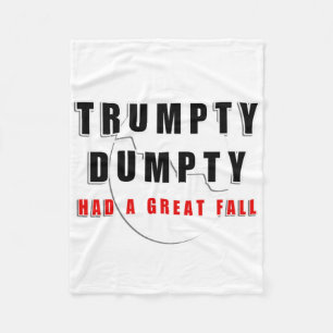 Trumpty Dumpty hatte einen großen Fall gebrochen E Fleecedecke