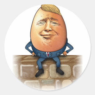 Trumpty Dumpty Runder Aufkleber