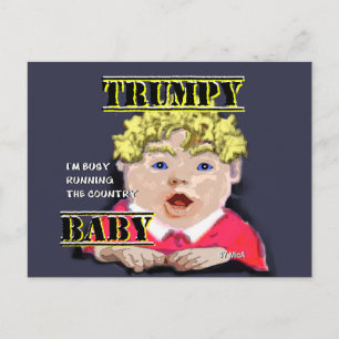 Trumpy Baby Postcard Postkarte