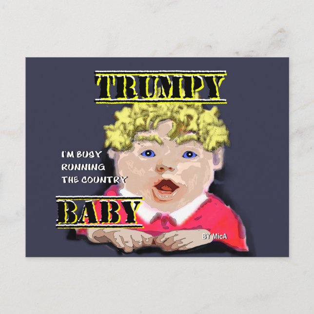 Trumpy Baby Postcard Postkarte (Vorderseite)