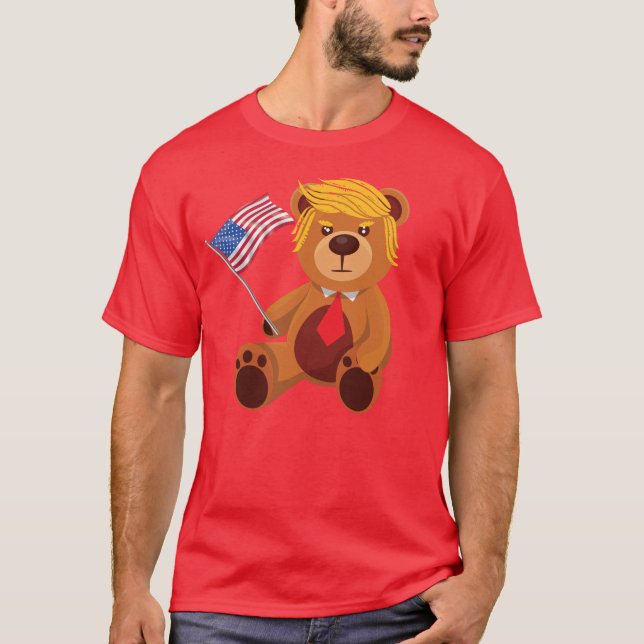 Trumpy Bear Trump 24 Wahl Präsident Trump 2024 T-Shirt (Vorderseite)