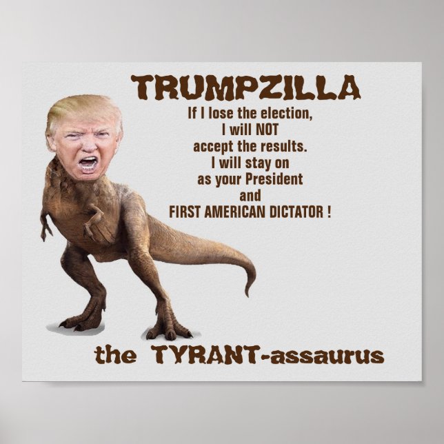 Trumpzilla-Poster Poster (Vorne)