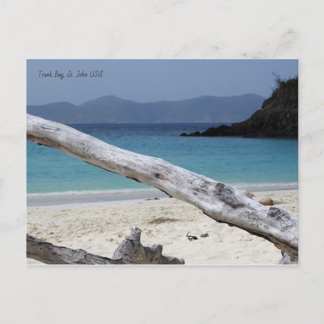 Trunk Bay Beach Postcard Postkarte (Vorderseite)