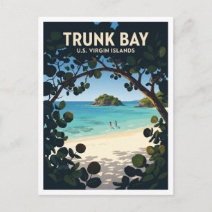 Trunk Bay Cruz Bay Amerikanische Jungferninseln Postkarte