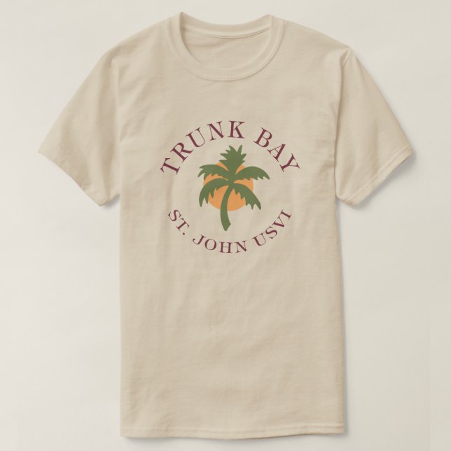 Trunk Bay Shirt US Jungfrau Islands (Design vorne)