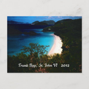 Trunk Bay, St. John 2012 Postkarte