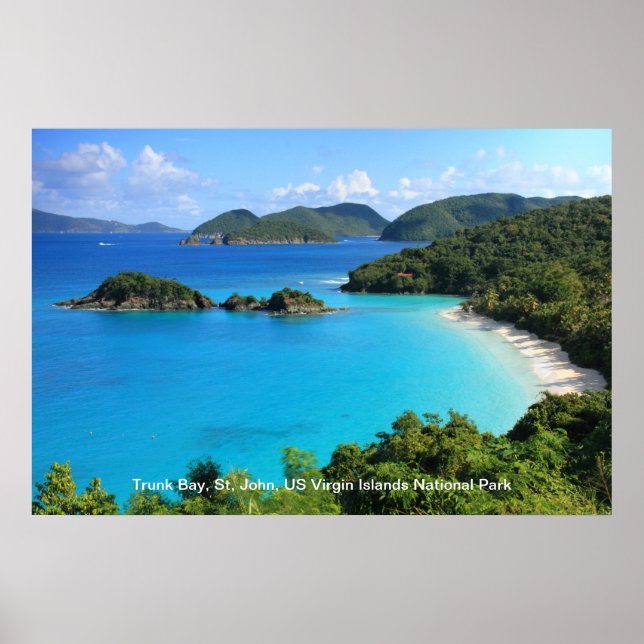 Trunk Bay, St. John, Jungfrau Islands National Par Poster (Vorne)