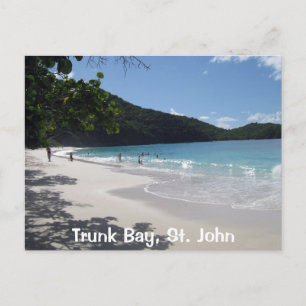 Trunk Bay, St. John Postkarte