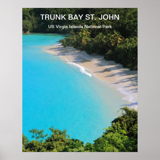 Trunk Bay, St, John, USVI National Park Poster (Vorne)