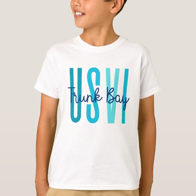 Trunk Bay USVI (Ozean) T-Shirt (Vorderseite)