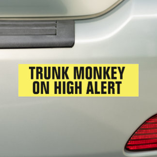 Trunk Monkey Funny Warcraft Autoaufkleber