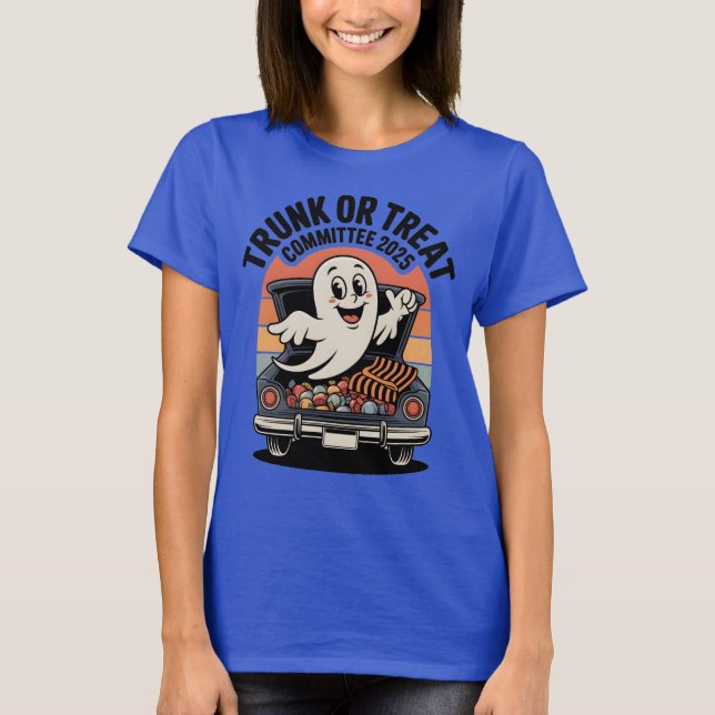 Trunk- oder Leckerei-Ausschuss 2025 Halloween Volu T-Shirt (Vorderseite)