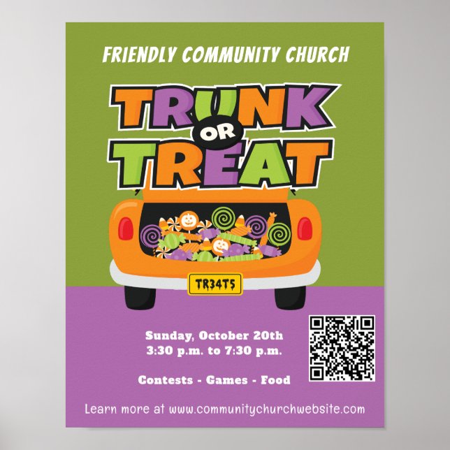 Trunk or Treat Schulgemeinschaft Poster (Vorne)