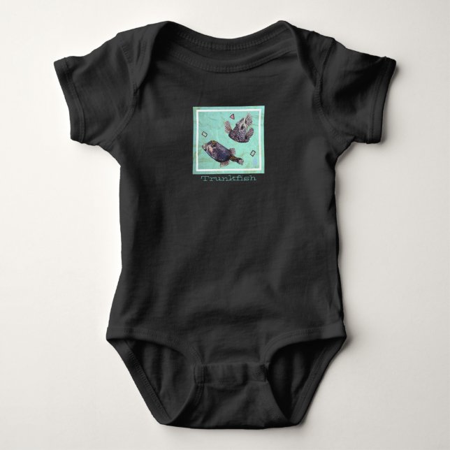 Trunkfish Baby Cotton Jersey Bodysuit Strampler (Vorderseite)