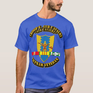 Truppe F 4th Cavalry w SVC Ribbons T-Shirt