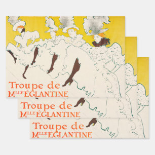 Truppe von Mademoiselle Eglantine, Toulouse Lautre Geschenkpapier Set