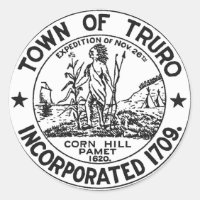 Truro Cape Cod Massachetts Town Siegel Rundaufkleb