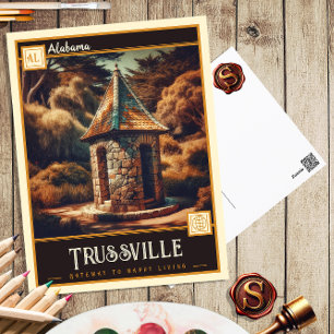 Trussville, Alabama VINTAG Postkarte
