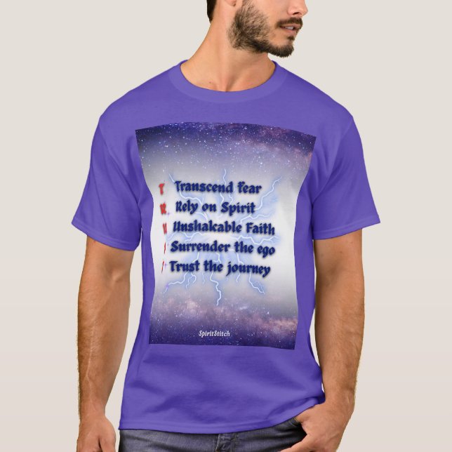 TRUST Akronym Inspirational Men's T - Shirt (Vorderseite)