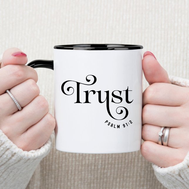 Trust Bible Verse Christlich Coffee Tasse (Von Creator hochgeladen)