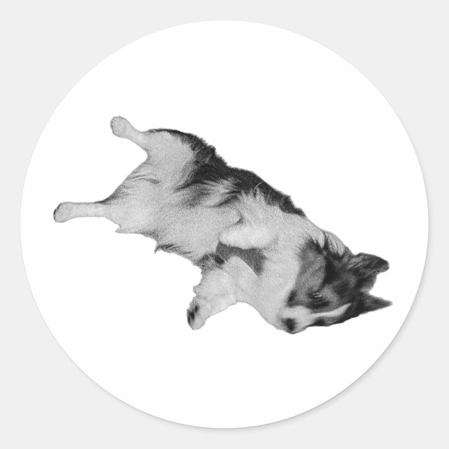 Trust Fall Runder Aufkleber (Vorderseite)