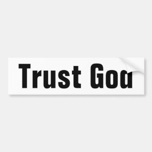 Trust God Autoaufkleber