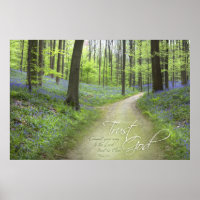 TRUST GOD - Christliche religiöse Poster Wall Art