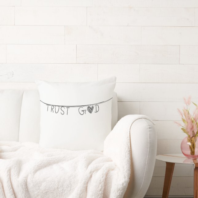 Trust God Kissen (Liege)