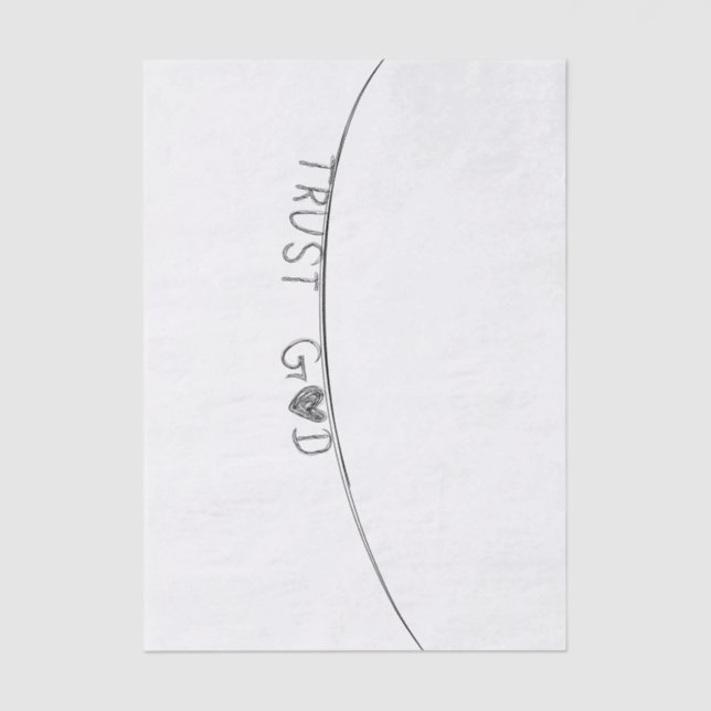 Trust God Seidenpapier (Vorderseite)