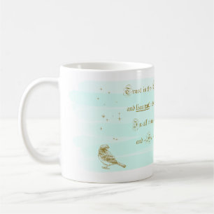 Trust in the Lord Proverbs Aqua Kaffeetasse