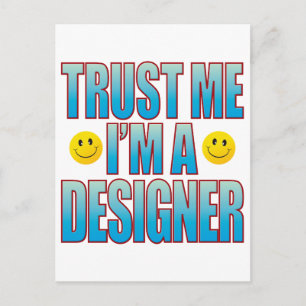 Trust Me Designer Life B Postkarte