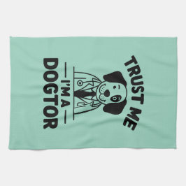 Trust Me I’m a Dogtor Geschirrtuch