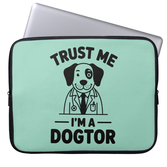 Trust Me I’m a Dogtor Laptopschutzhülle (Vorderseite)