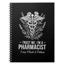 Trust Me I’m a Pharmacist Vintage Apothecary Notizblock