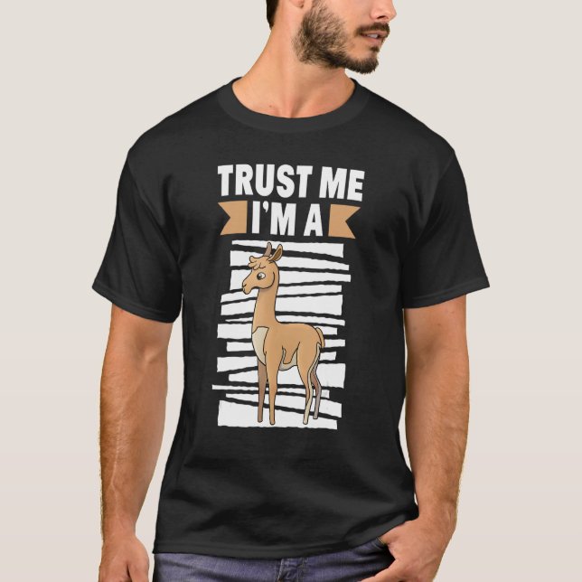 Trust Me I`m A Vicuna Alpaca T-Shirt (Vorderseite)